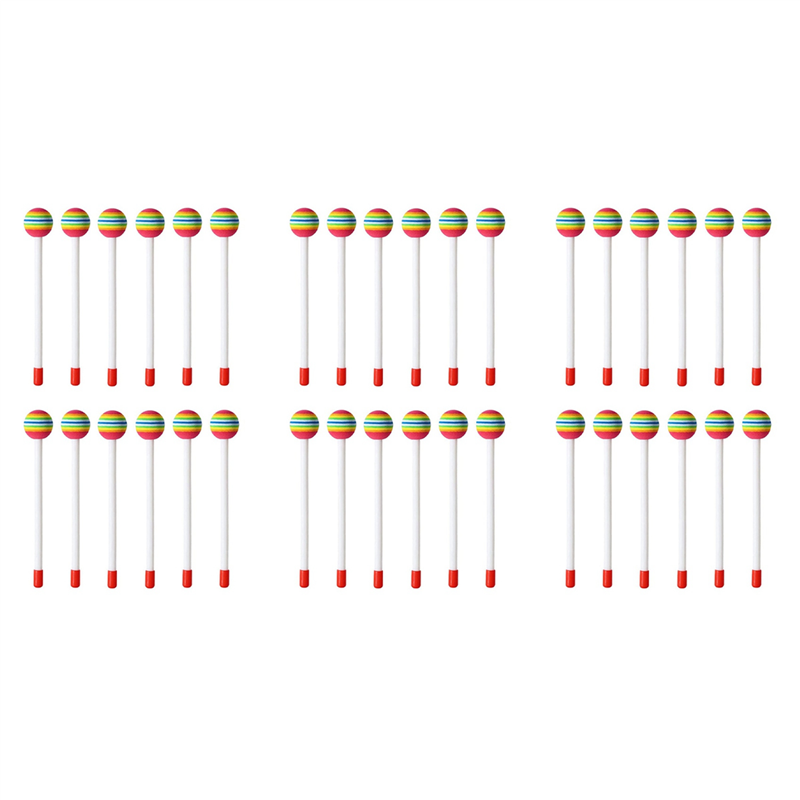 Musical Instrument Mallet - A06F-36 Pcs Lollipop Drum Mallet Sticks