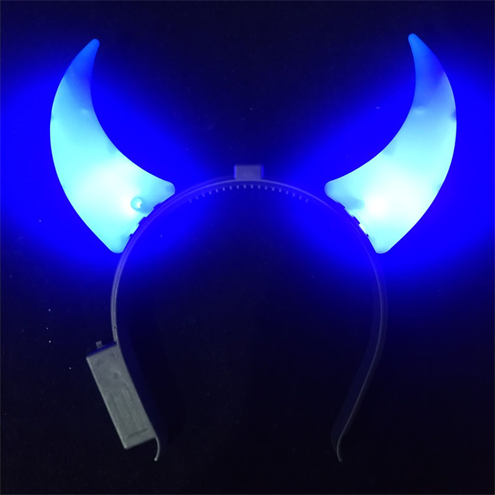 Led Devil Horn Light Up Headba - Musical Instrument Gong review and price