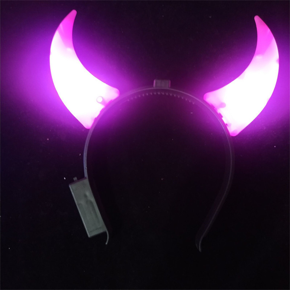 Led Devil Horn Light Up Headba - Musical Instrument Gong review and price