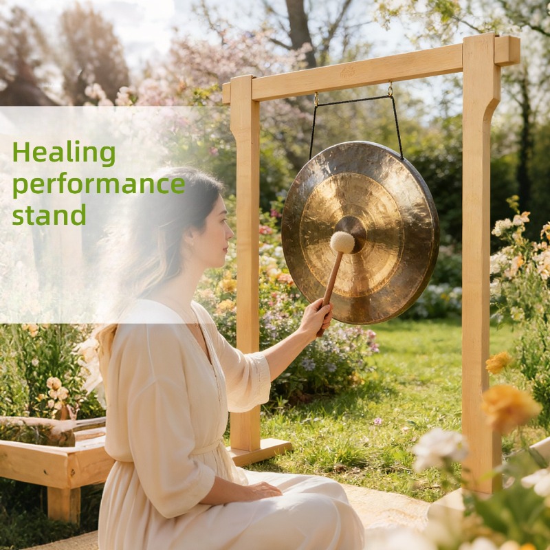 Solid Wood Bolded Gong Stand P - Musical Instrument Gong review and price