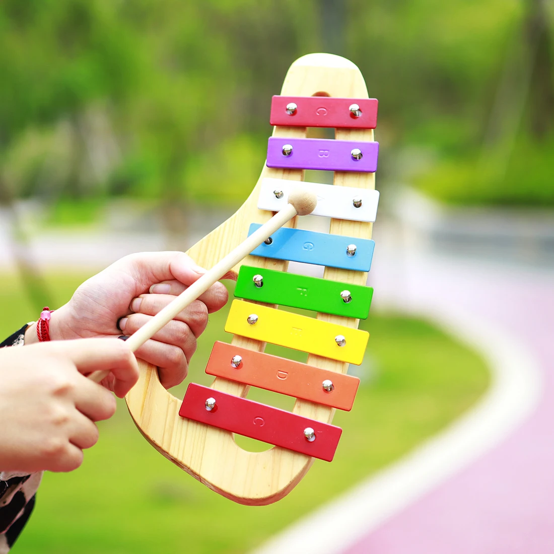 8-Tone Rainbow Xylophone, Meta - Musical Instrument Mallet review and price