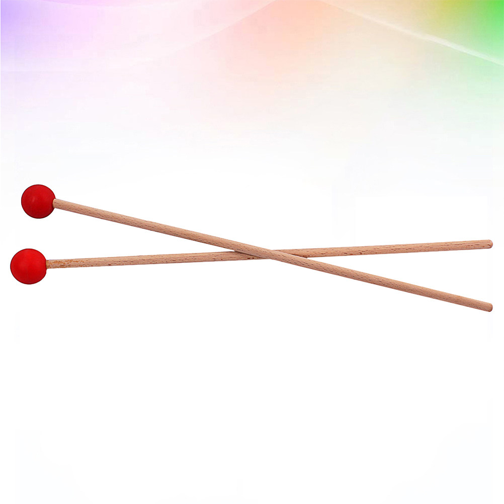 1Pair Large Drum Mallets Wood  - Musical Instrument Mallet review and price